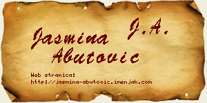 Jasmina Abutović vizit kartica